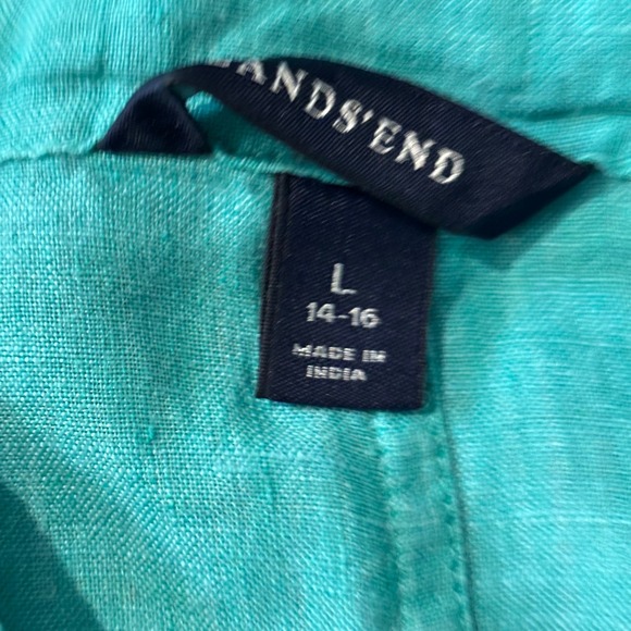 Lands‎ End Linen Tunic Top Oversized Large Beachy Lagenlook Sustainable 19343x - Picture 3 of 13